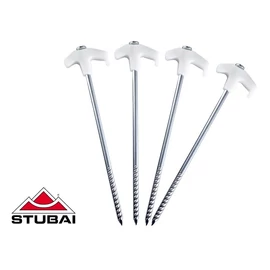 Sátor stabilizáló csavar fluoreszkáló fejjel 25cm/4db