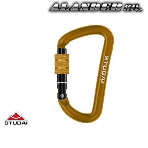 ACCESSORY mini csavaros karabiner narancs