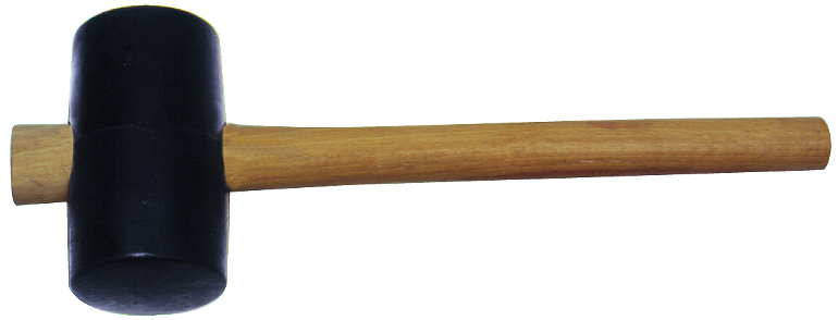 Gumi kalapács, fa nyéllel. 65mm