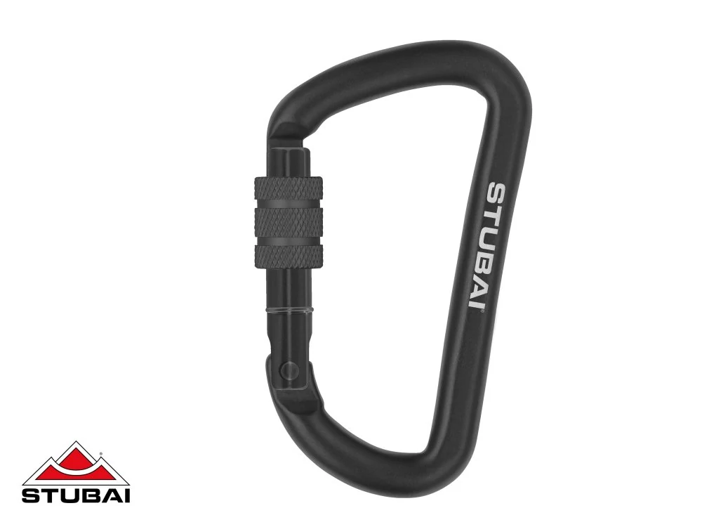 ACCESSORY mini csavaros karabiner fekete